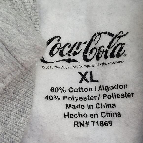 Coca-Cola Sprite Cropped Sweatshirt Womens XL 23x18 Gray - Picture 7 of 13